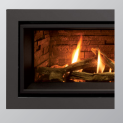 C60 Tall Borderview Surround - Powder Coated Grey - 66 3/4"W x 27 1/2" H - Wheatland Fireplace