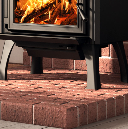 BLACK CAST IRON STRAIGHT LEGS WITH ASH DRAWER - Wheatland Fireplace