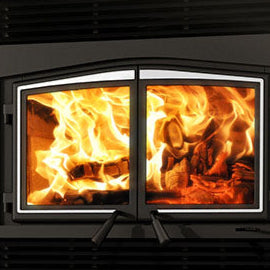 BRUSHED NICKEL DOOR OVERLAY - Wheatland Fireplace