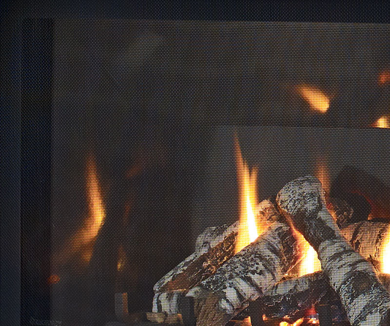 Black Glass Inner Reflective Panels - Wheatland Fireplace