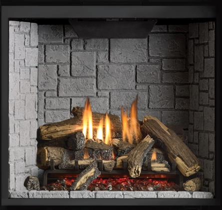 Brick Castlestone Design - Grey - Wheatland Fireplace