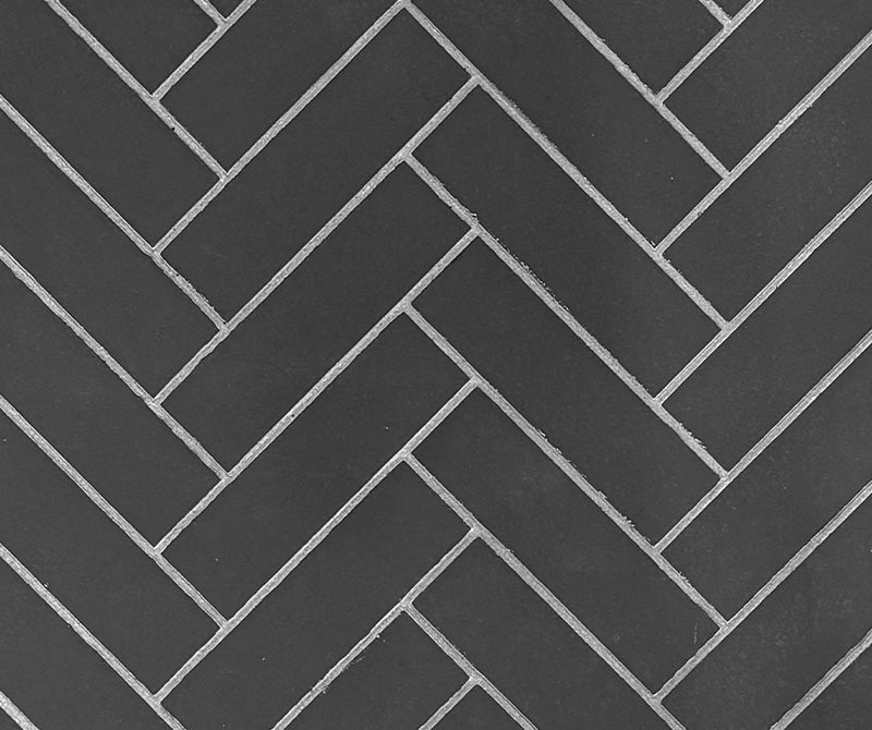 Brick Panels Herringbone Black G800 - Wheatland Fireplace