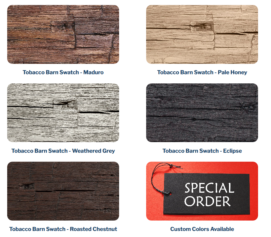 Tobacco Barn Rustic Non-Combustible Mantel - Wheatland Fireplace