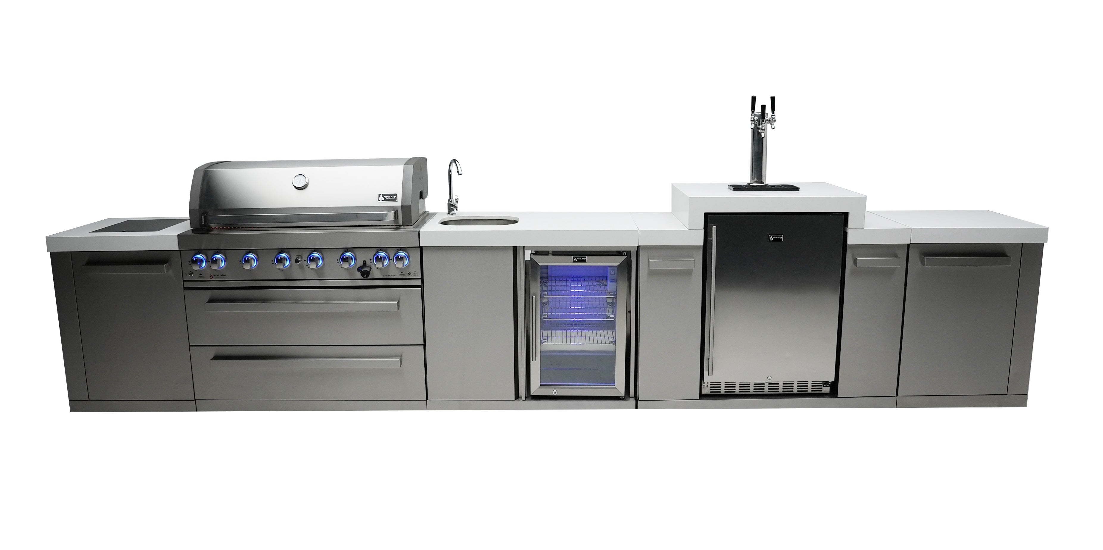 Mont Alpi 805 Island with a Kegerator and a Beverage Center - Wheatland Fireplace