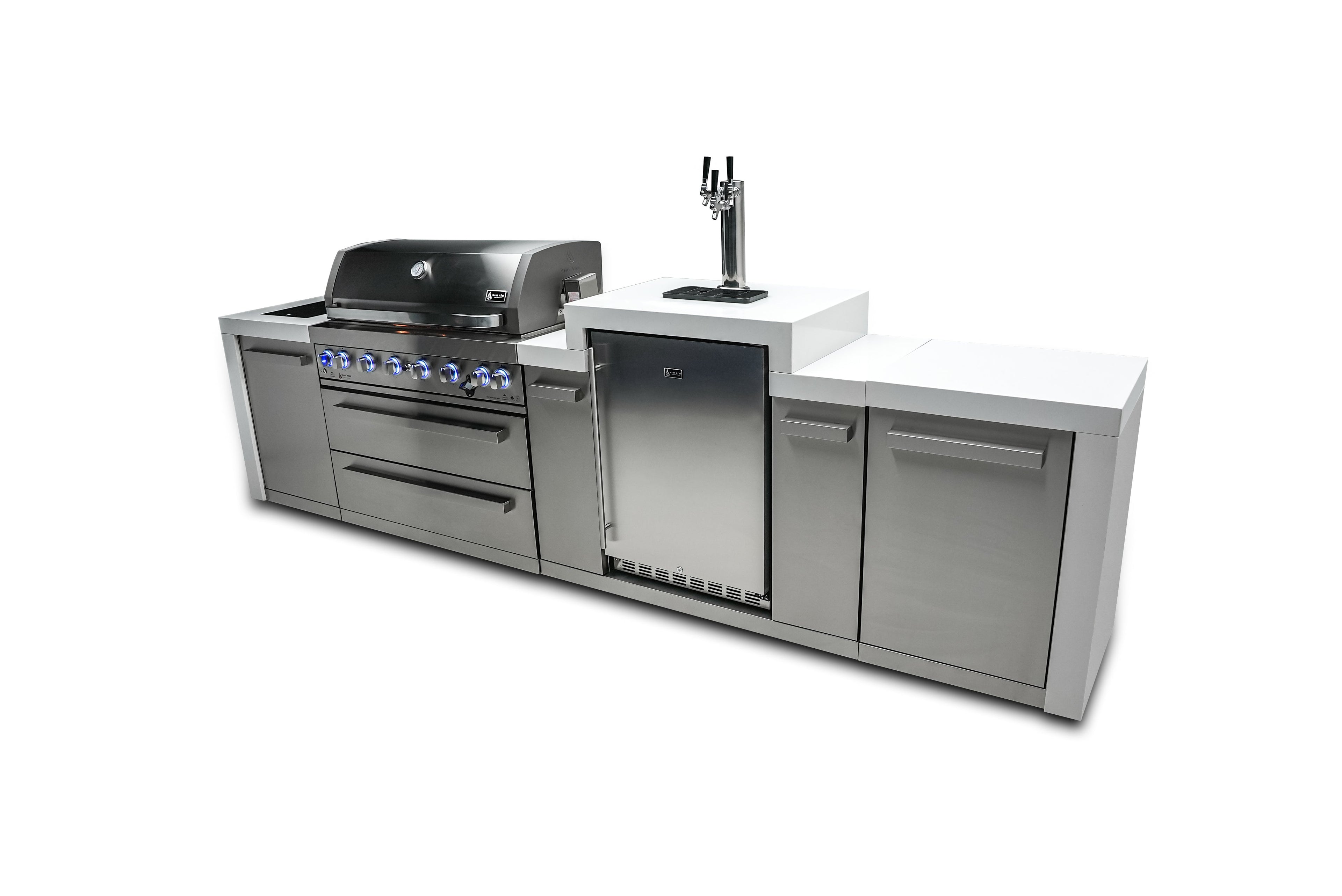 Mont Alpi 805 Deluxe Island with a Kegerator - Wheatland Fireplace
