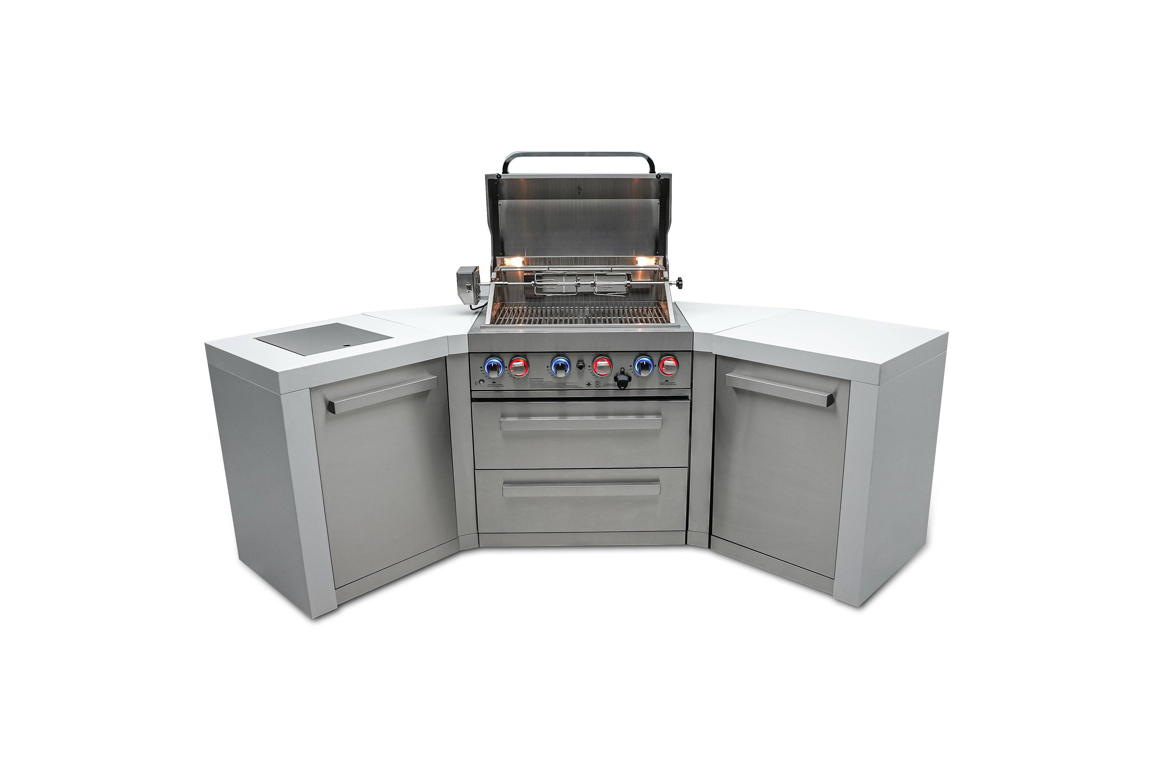 Mont Alpi 400 Deluxe Island with 45 Degree Corners - Wheatland Fireplace