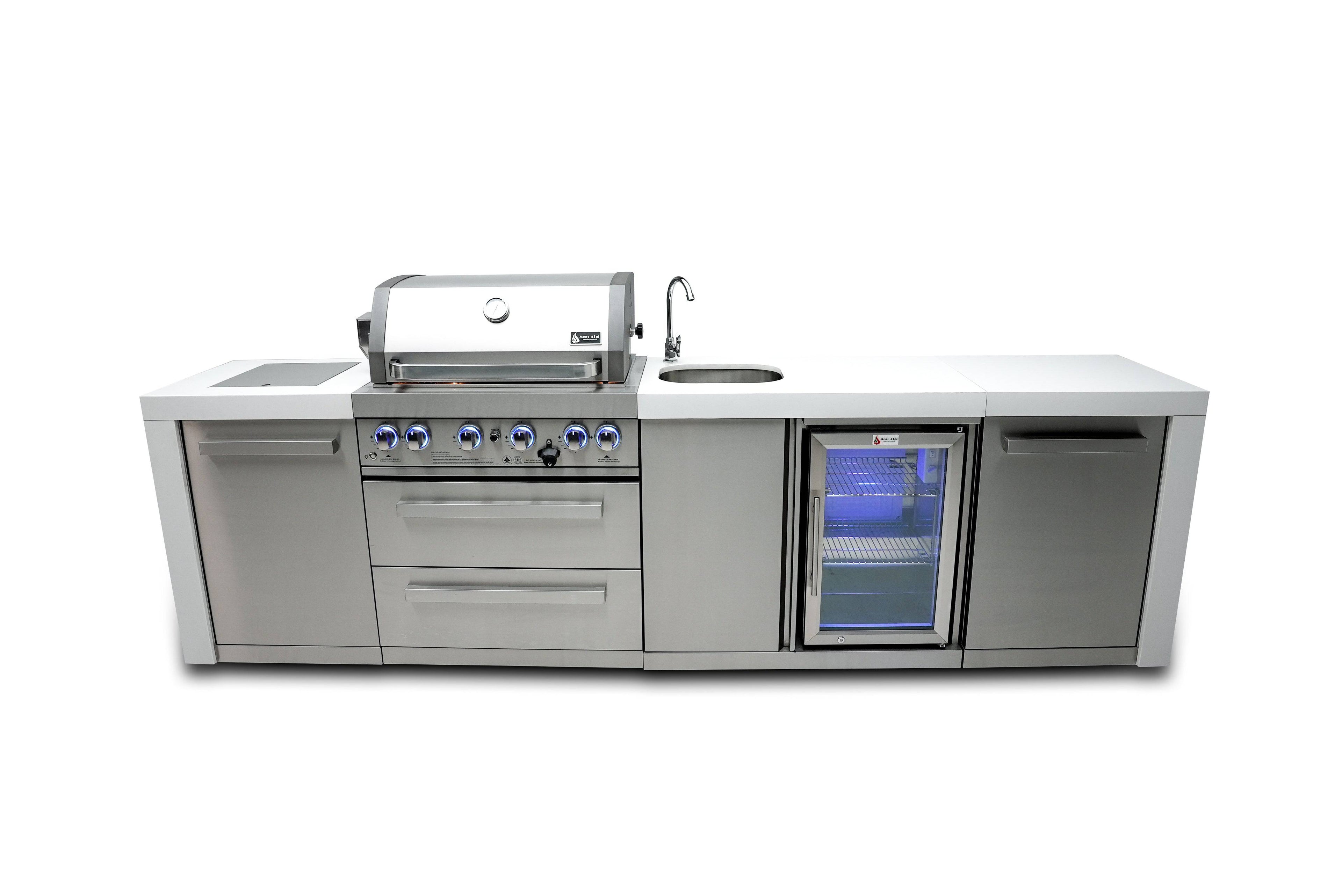 Mont Alpi 400 Deluxe Island with a Beverage center - Wheatland Fireplace