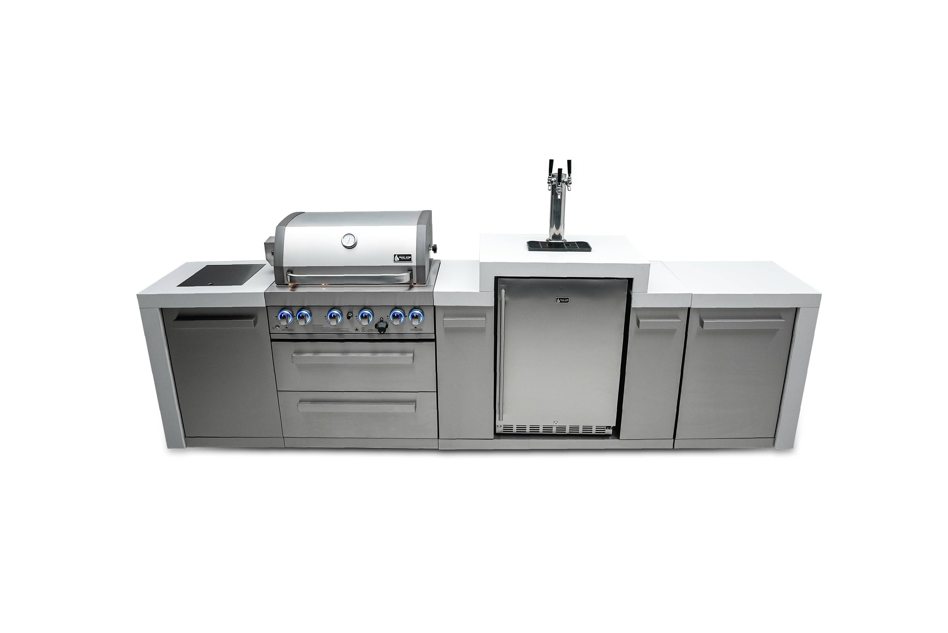 Mont Alpi 400 Deluxe Island with a Kegerator - Wheatland Fireplace