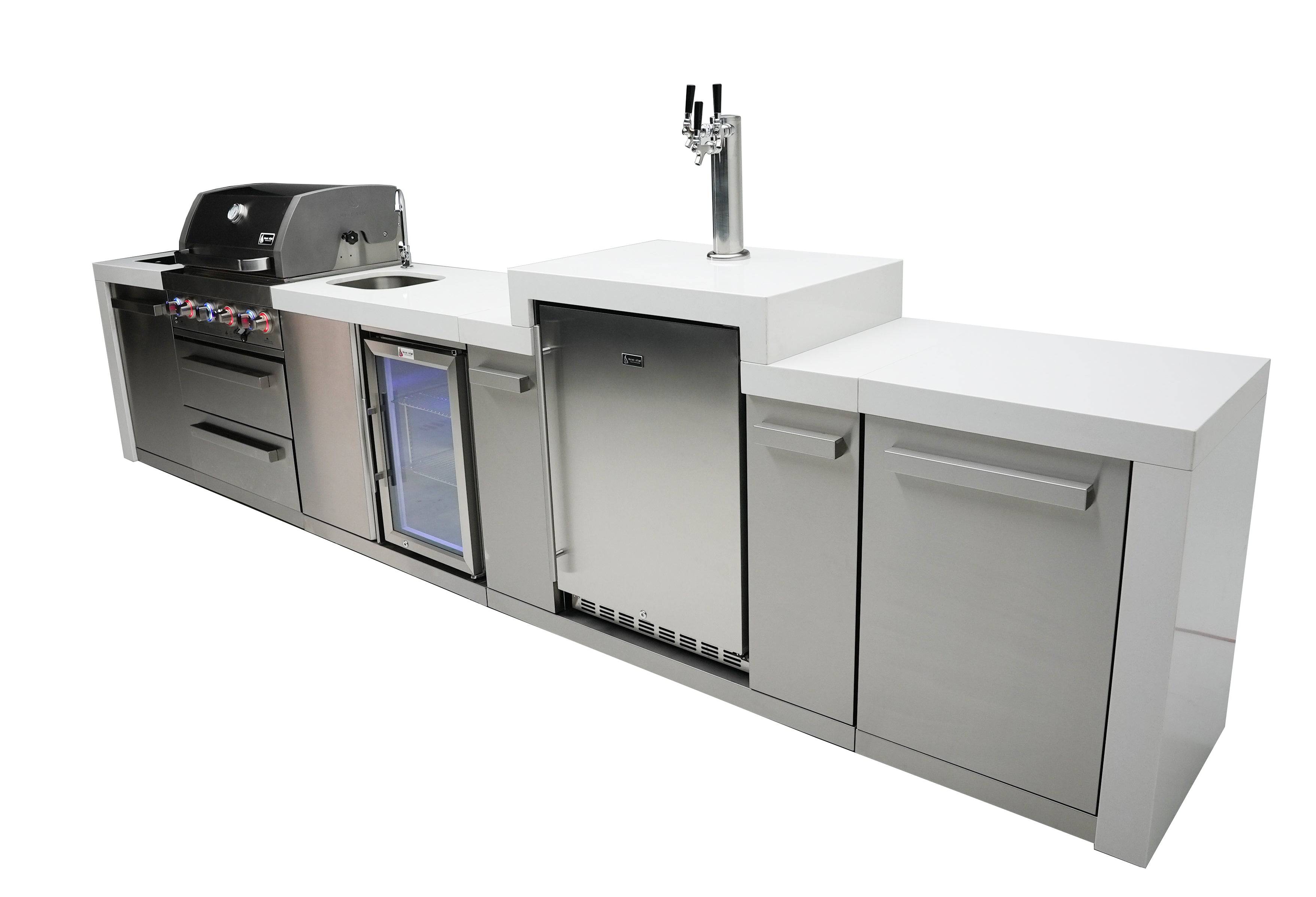 Mont Alpi 400 Deluxe Island with a Kegerator and a Beverage Center - Wheatland Fireplace
