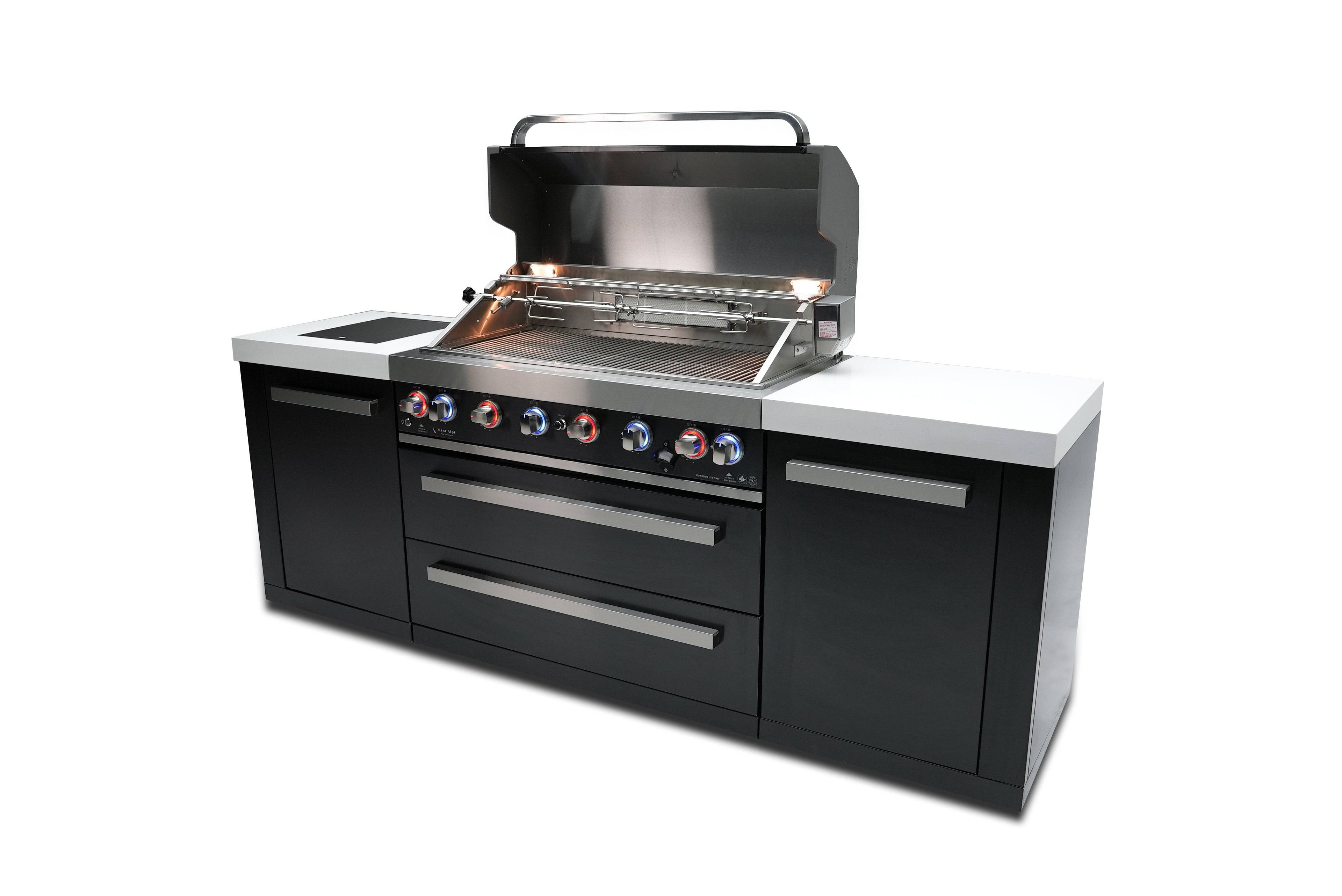 Mont Alpi 805 Black Stainless Steel Island - Wheatland Fireplace