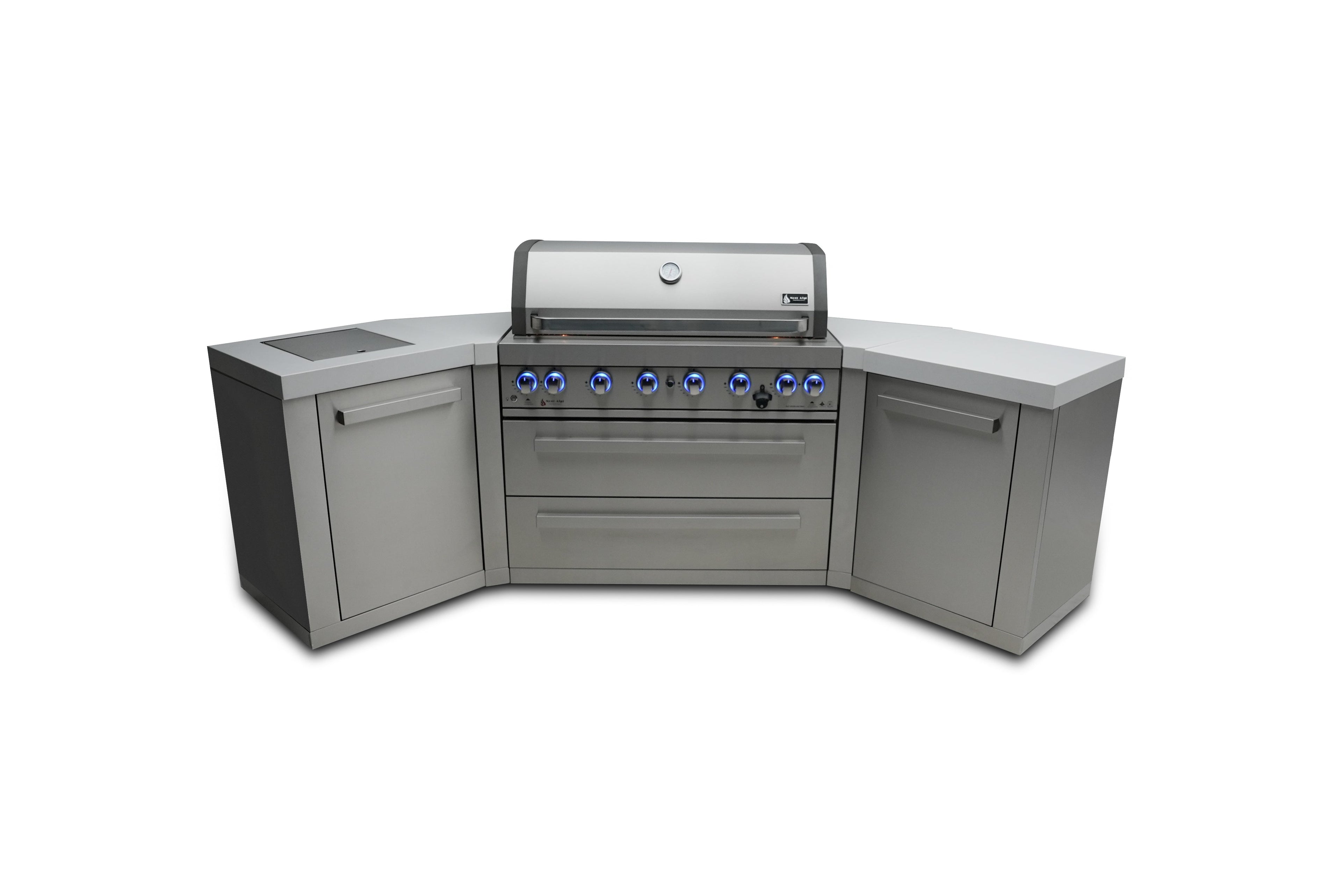 Mont Alpi 805 Island with 45 Degree Corners - Wheatland Fireplace