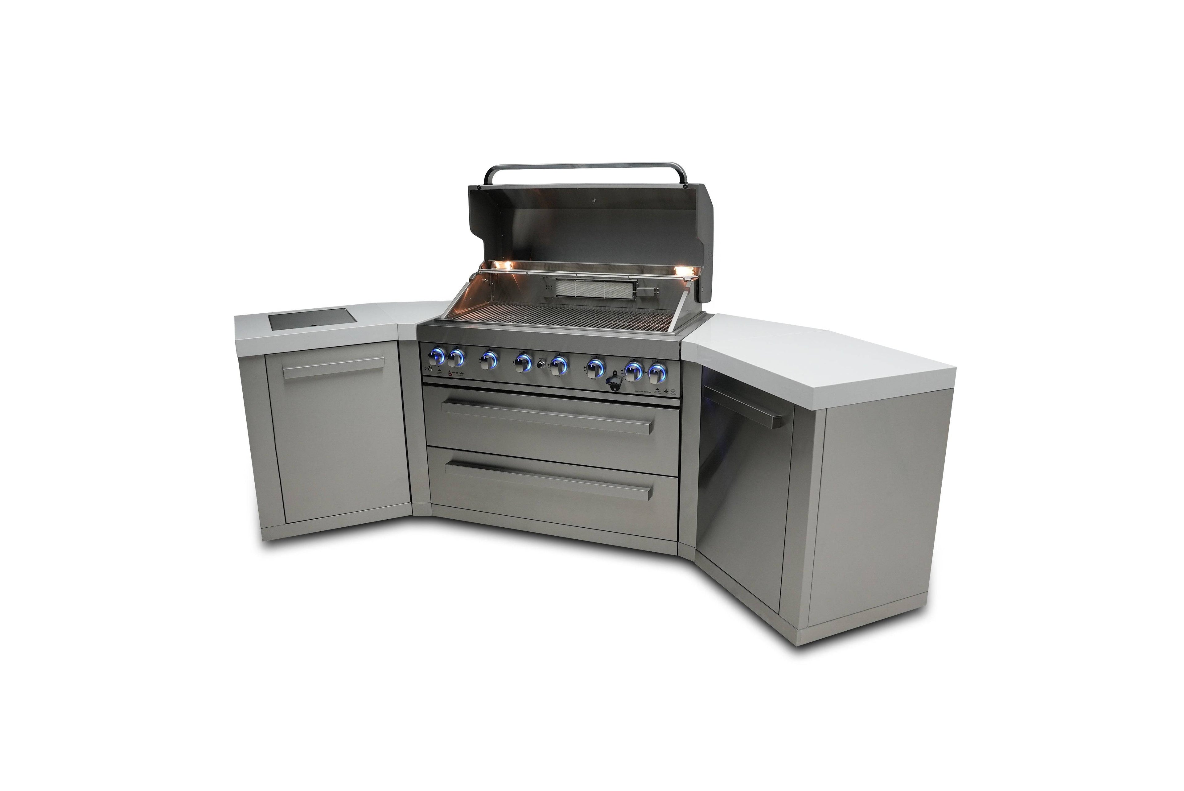 Mont Alpi 805 Island with 45 Degree Corners - Wheatland Fireplace