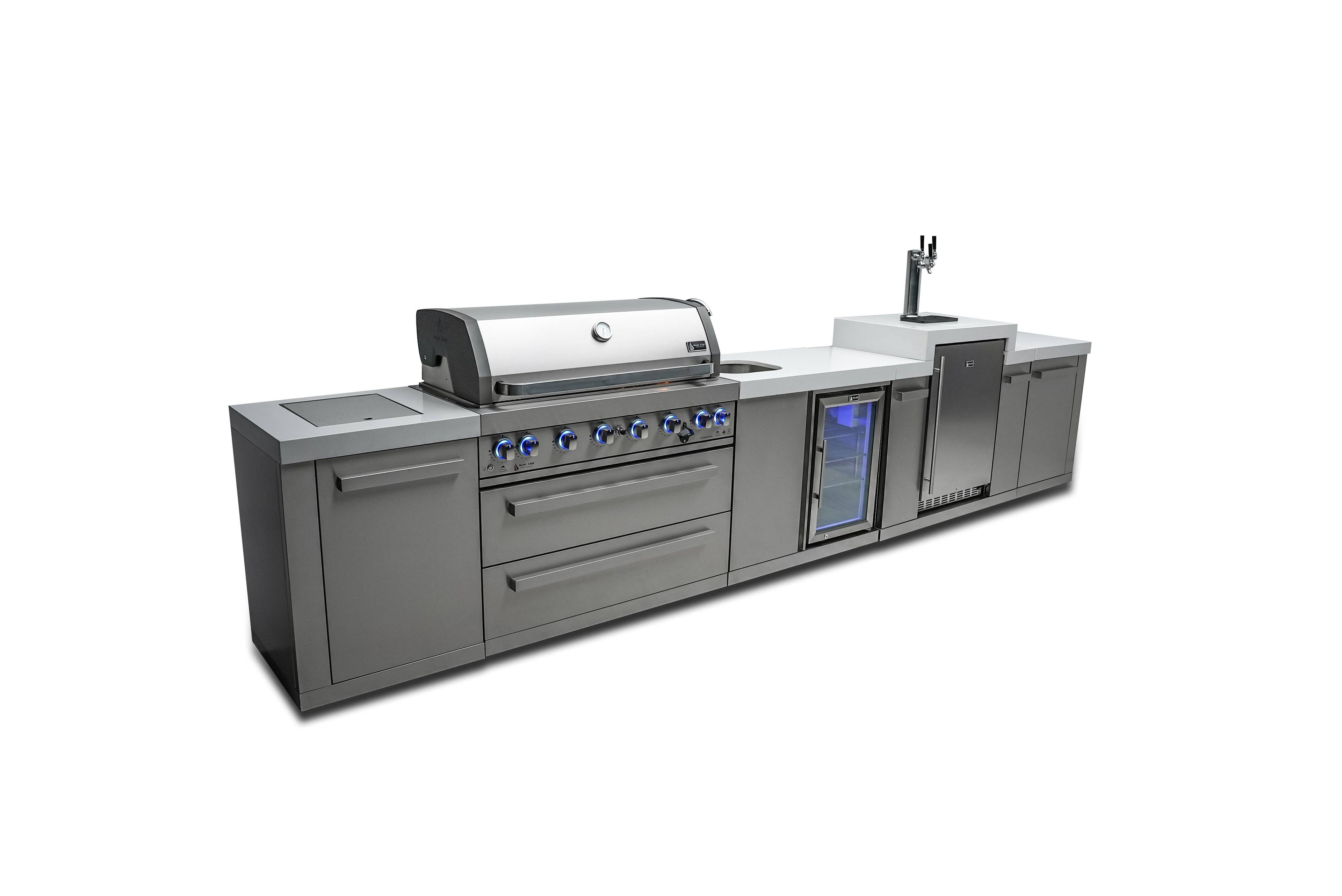 Mont Alpi 805 Island with a Kegerator and a Beverage Center - Wheatland Fireplace