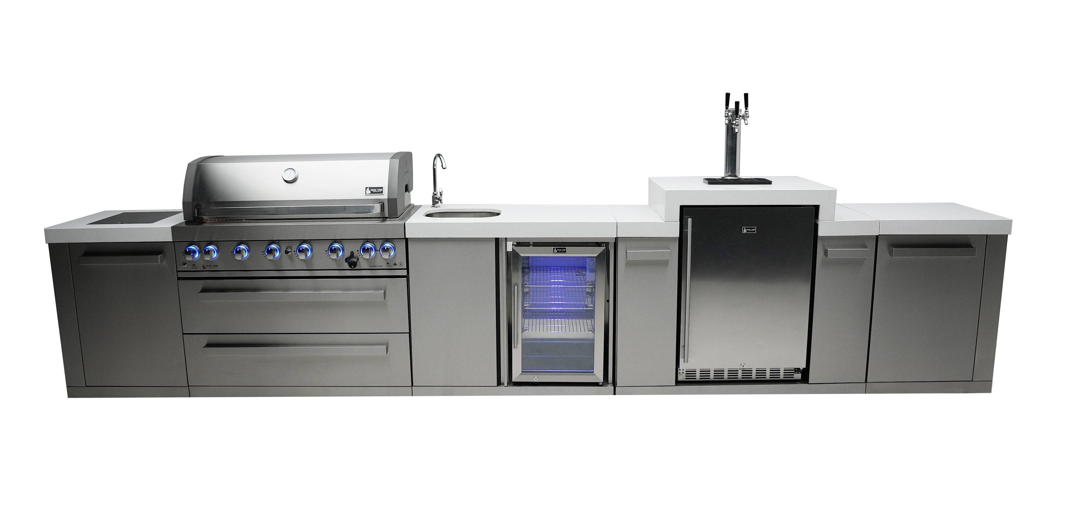 Mont Alpi 805 Island with a Kegerator and a Beverage Center - Wheatland Fireplace
