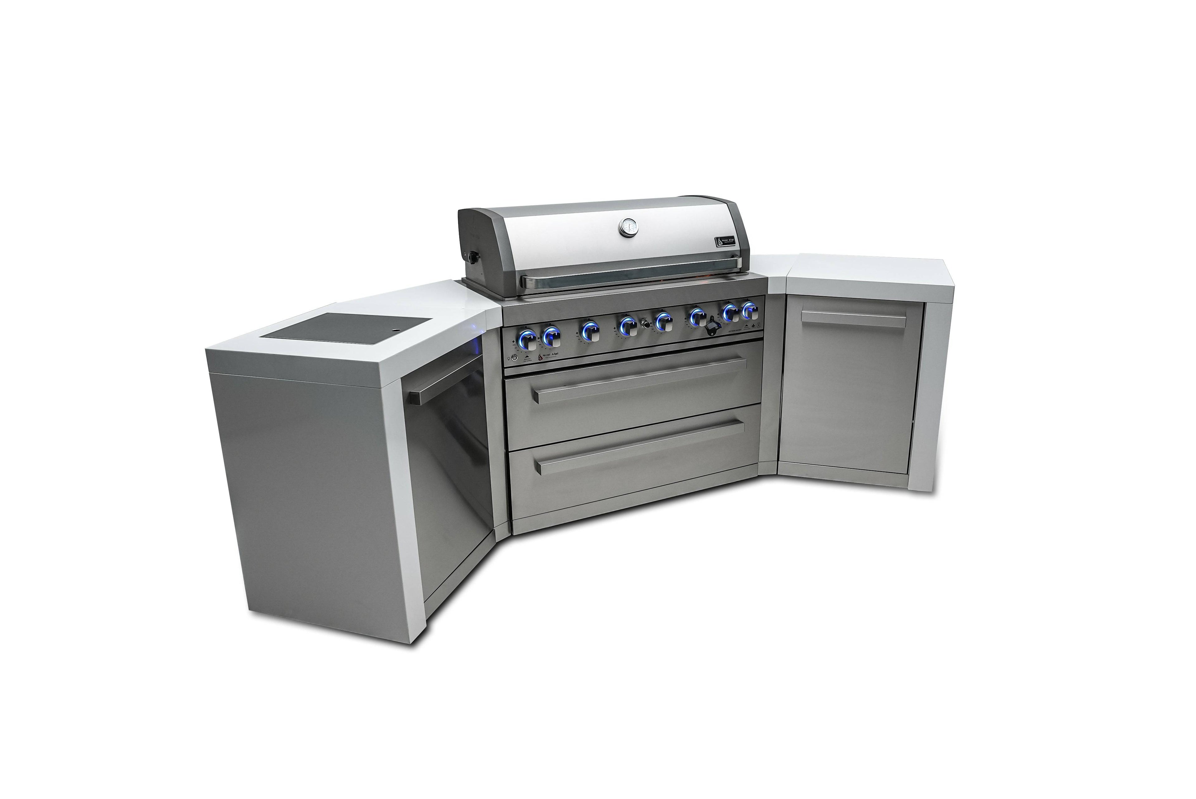 Mont Alpi 805 Deluxe Island with 45 Degree Corners - Wheatland Fireplace