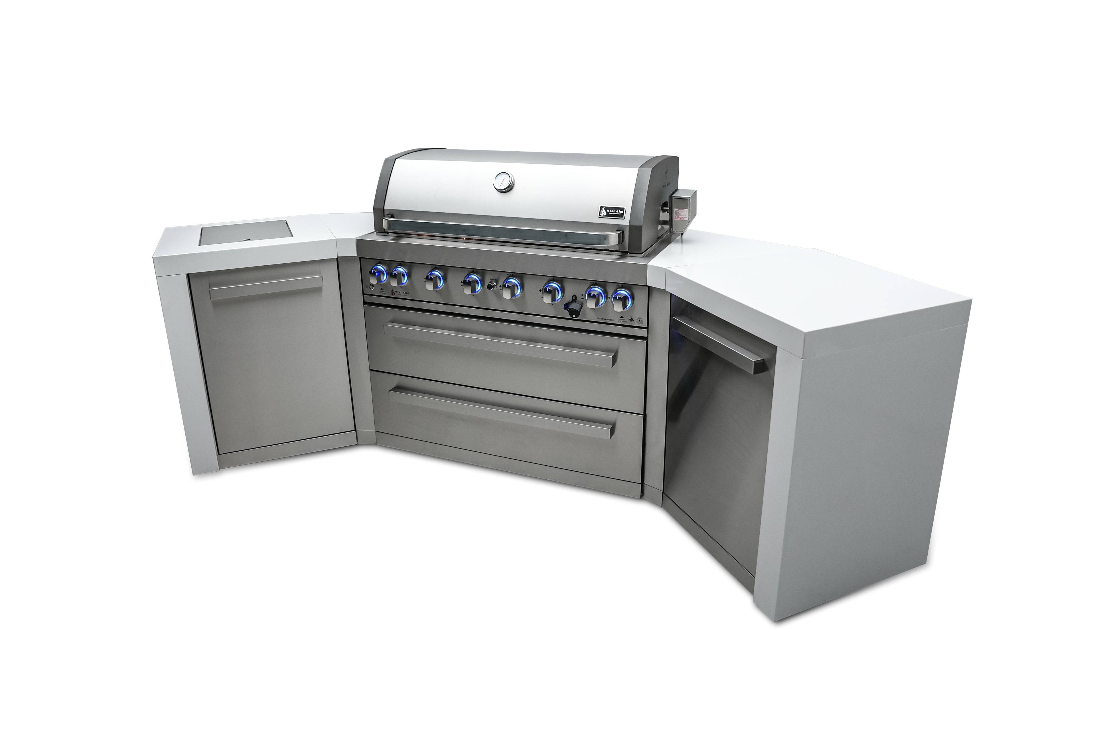 Mont Alpi 805 Deluxe Island with 45 Degree Corners - Wheatland Fireplace
