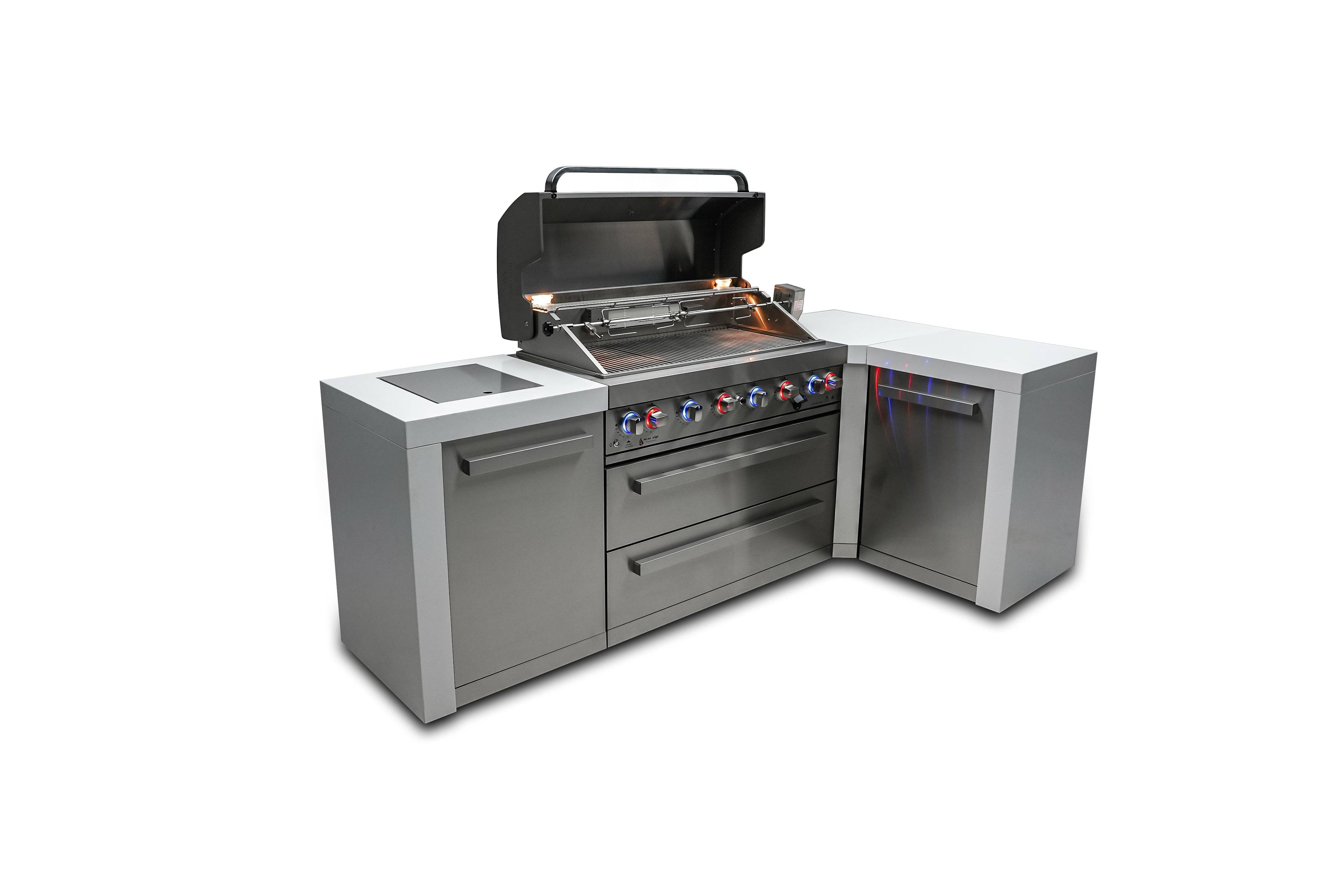 Mont Alpi 805 Deluxe Island with a 90 Degree Corner - Wheatland Fireplace