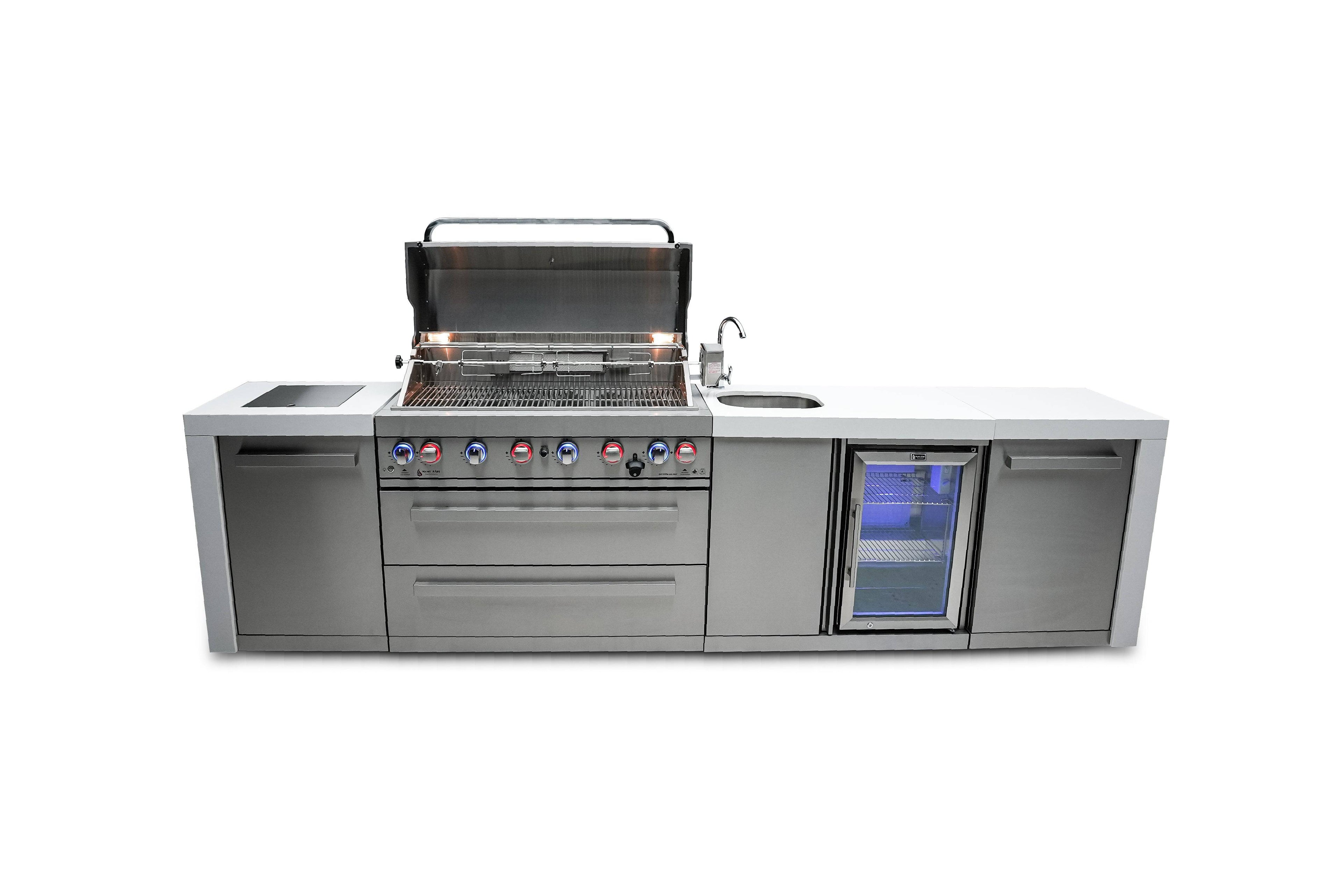 Mont Alpi 805 Deluxe Island with a Beverage center - Wheatland Fireplace