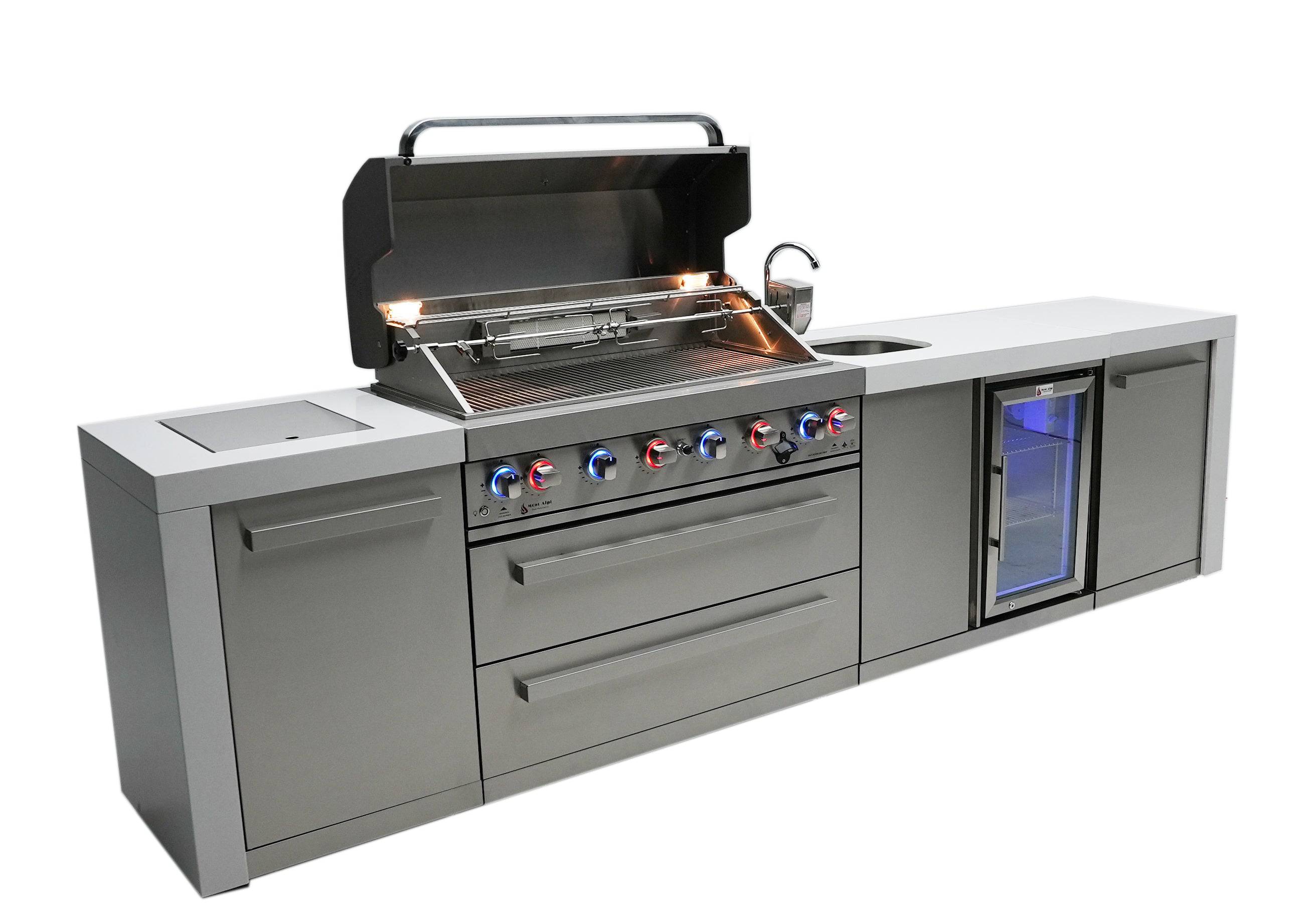 Mont Alpi 805 Deluxe Island with a Beverage center - Wheatland Fireplace