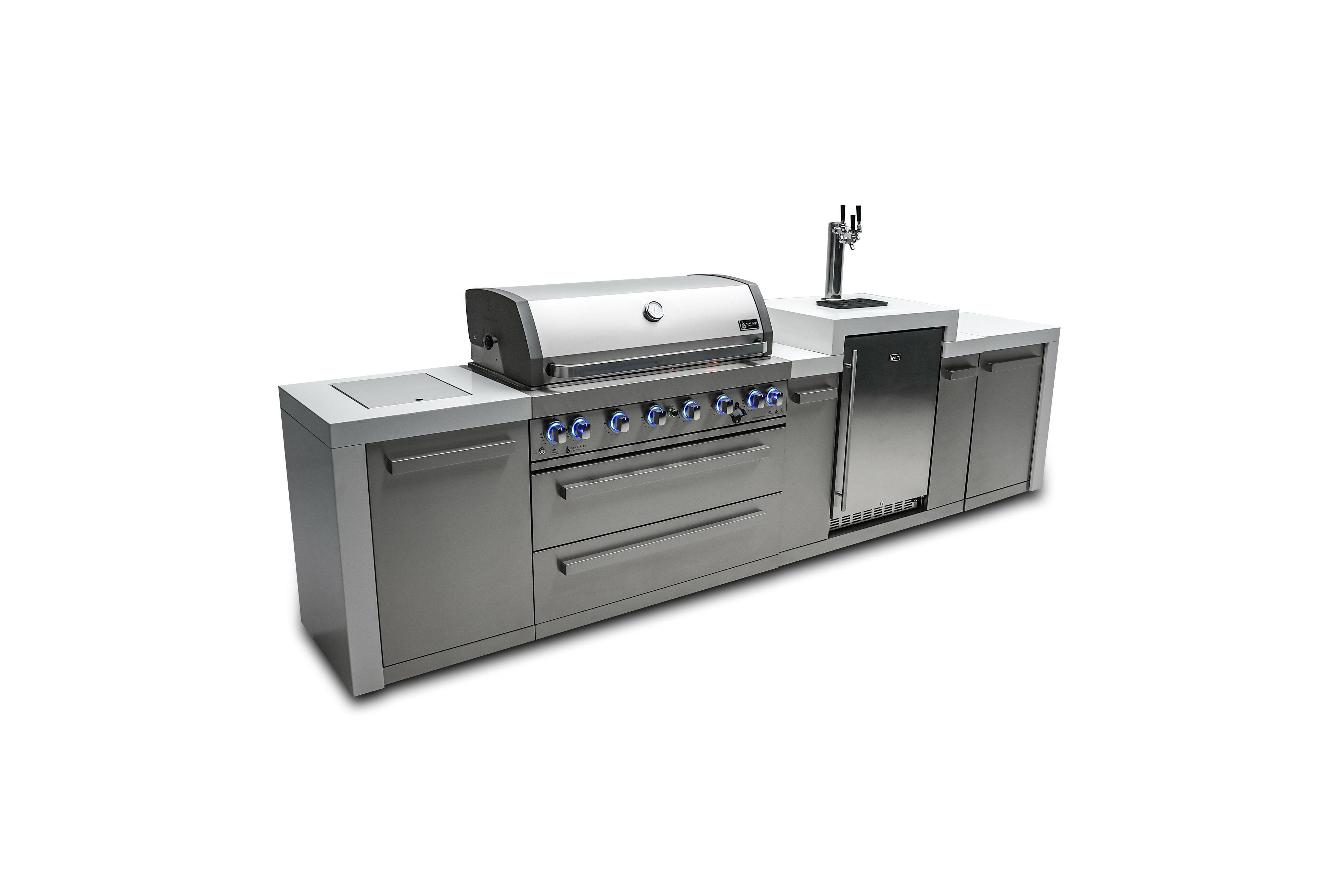 Mont Alpi 805 Deluxe Island with a Kegerator - Wheatland Fireplace