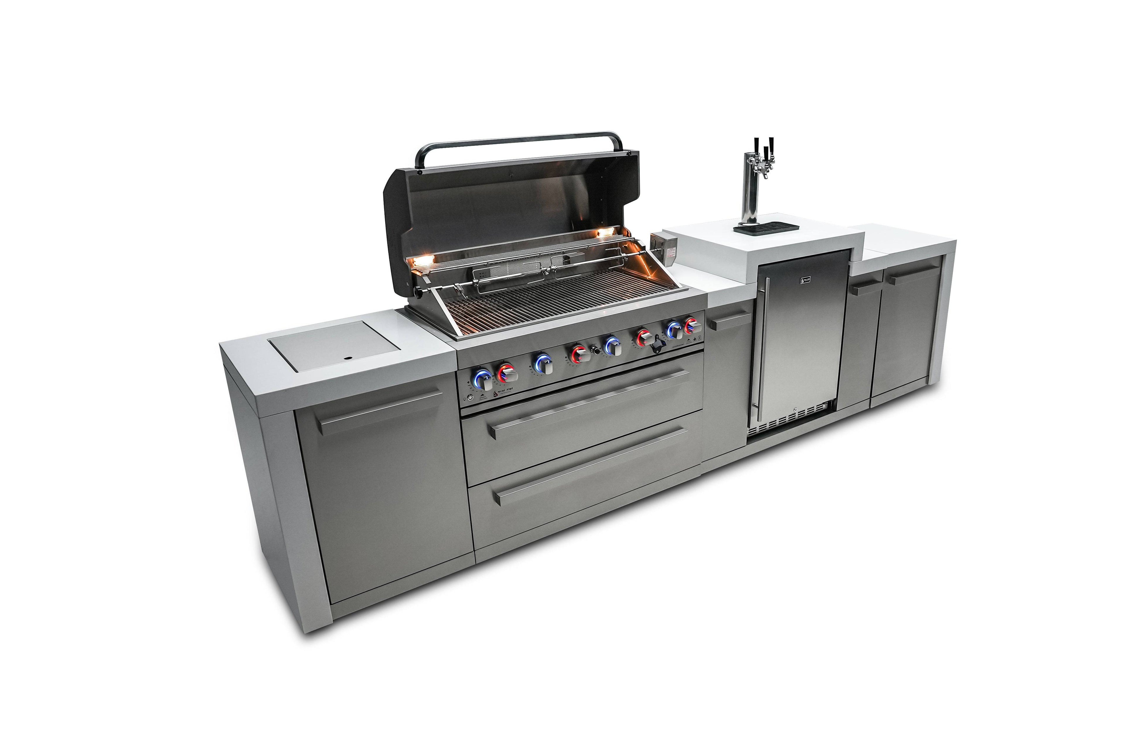 Mont Alpi 805 Deluxe Island with a Kegerator - Wheatland Fireplace