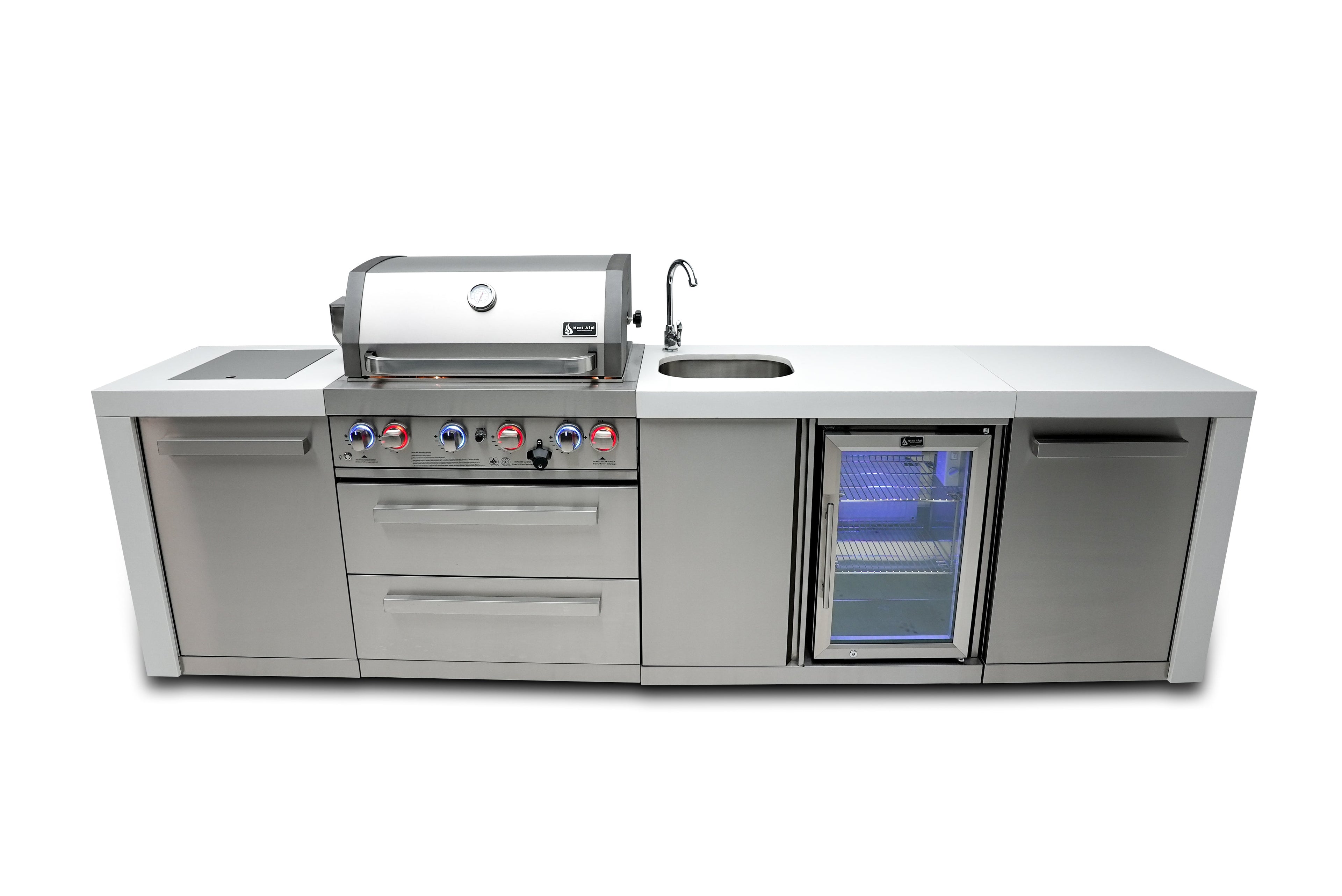 Mont Alpi 400 Deluxe Island with a Beverage center - Wheatland Fireplace