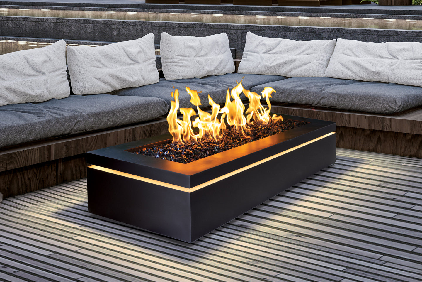 Urbana Halo 60 Gas Fire Pit - Wheatland Fireplace