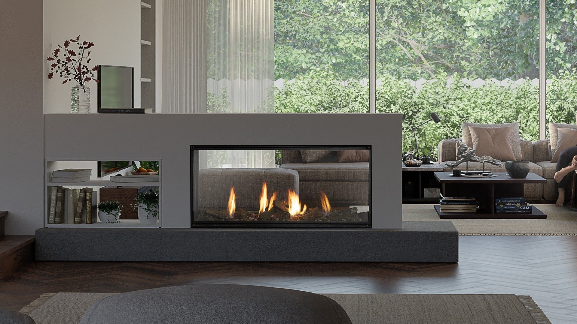 NB55 See Through Mesh Barrier 55" Fireplace