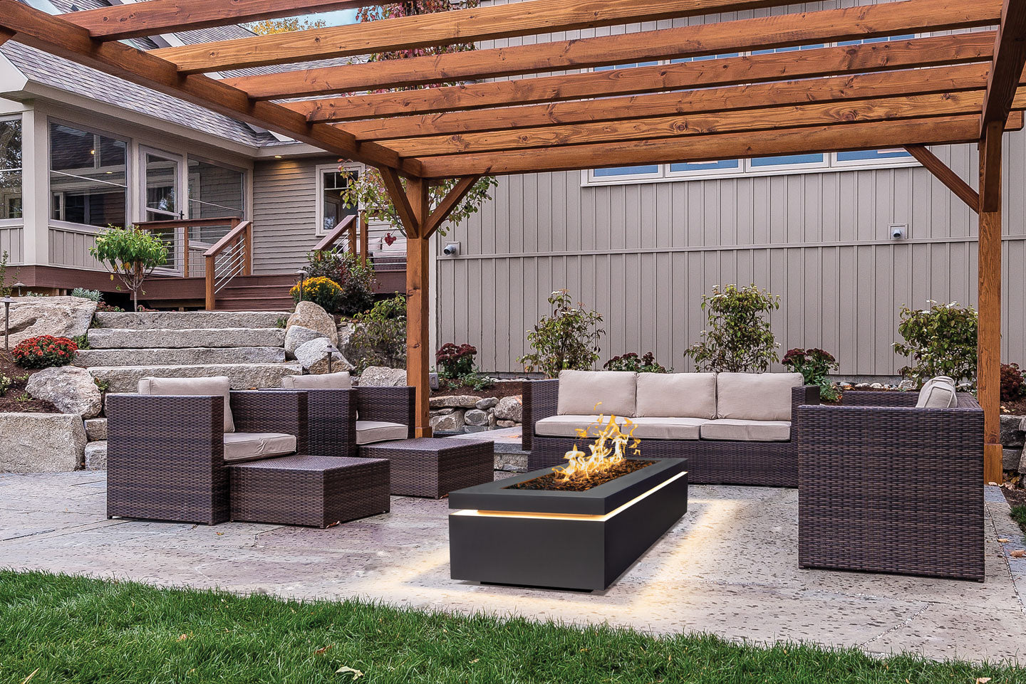 Urbana Halo 60 Gas Fire Pit - Wheatland Fireplace