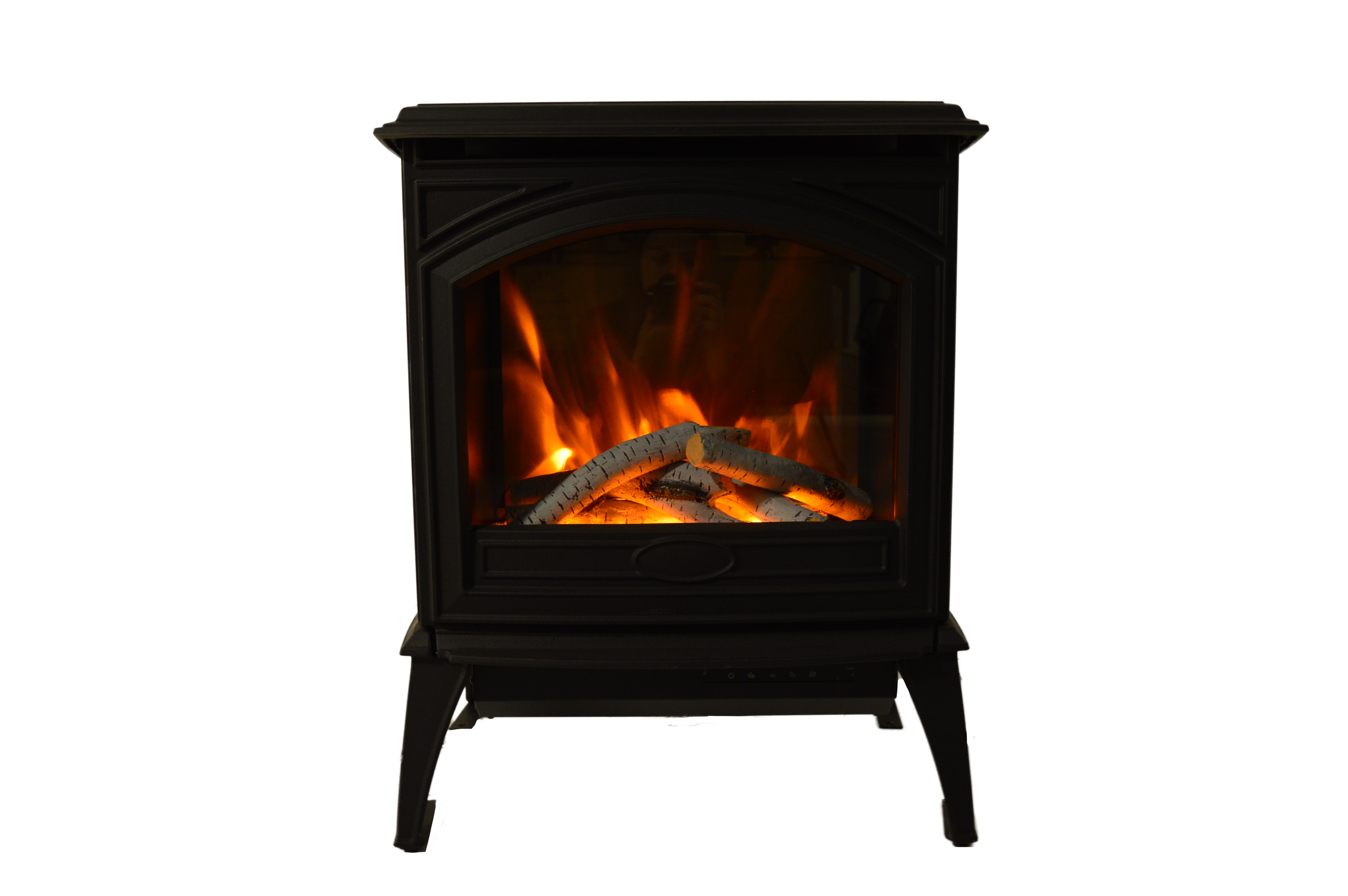 Amantii Cast Iron Freestand Electric Fireplace - Wheatland Fireplace