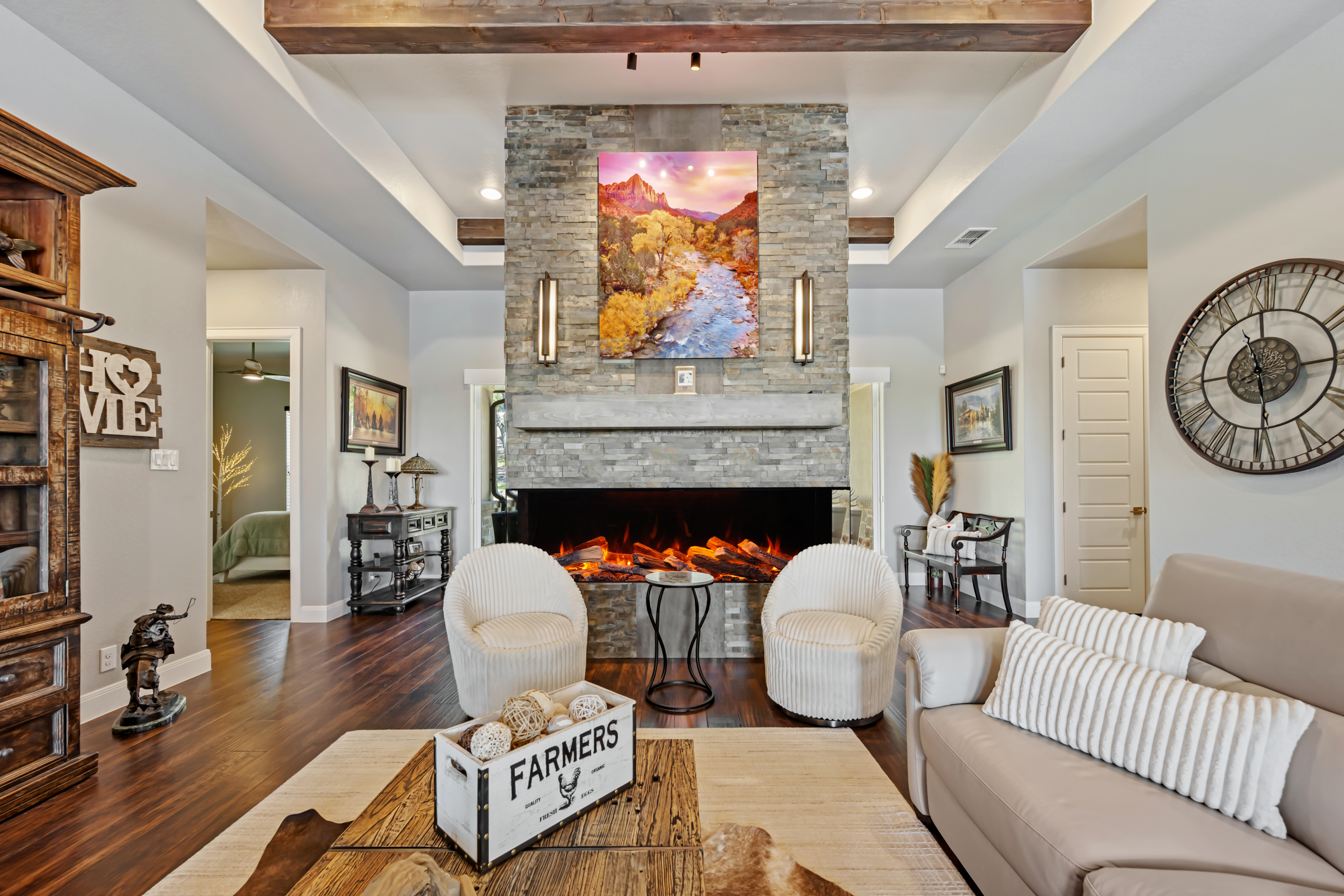 Amantii LumaForest - Wheatland Fireplace