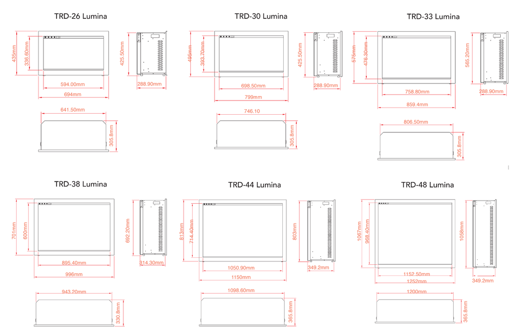 Amantii TRD Lumina - Wheatland Fireplace