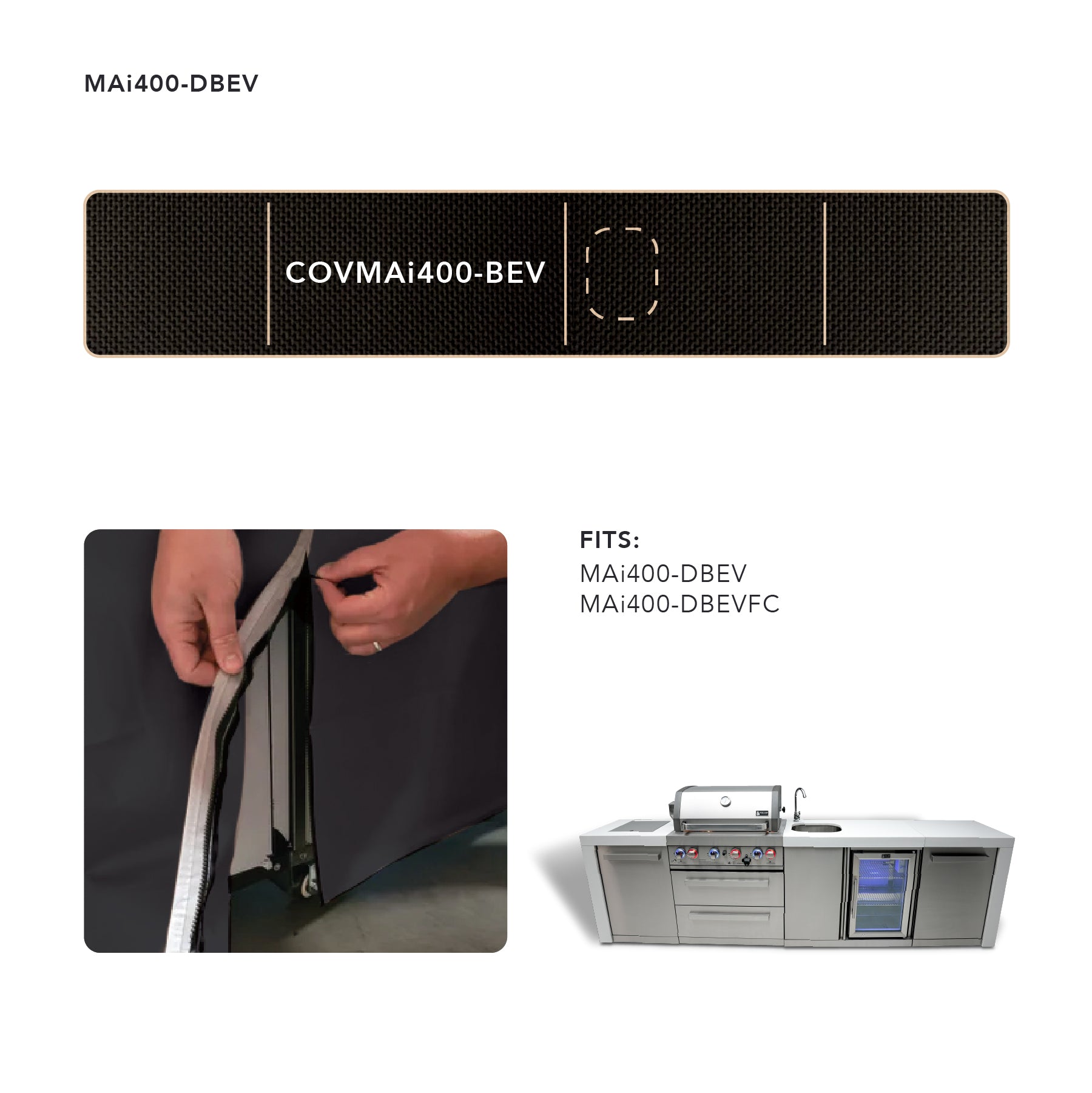 Cover for 400  Island with a Beverage center - Wheatland Fireplace