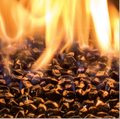 C34 Black Glass Media - Wheatland Fireplace
