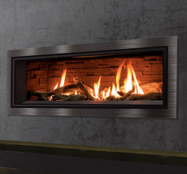 C34 Borderview Surround - Black Nickel - 40 3/4" W x 21 1/2" H - Wheatland Fireplace