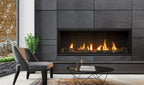 C60 Tall Linear Gas Fireplace IPI w/Vermiculite, Steel Liner & Remote - Wheatland Fireplace