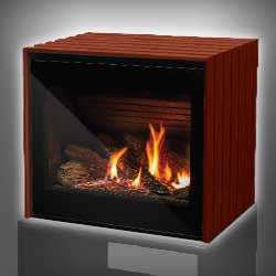 Cube Outer Panel Kit - Bordeaux Red - Wheatland Fireplace