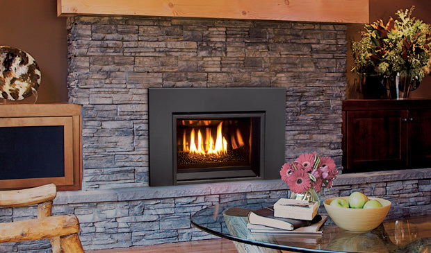 E20 Gas Insert IPI w/Log, Fan, Remote & Steel Liner - Wheatland Fireplace