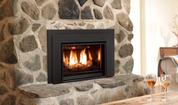 E20 Gas Insert IPI w/Log, Fan, Remote & Steel Liner - Wheatland Fireplace