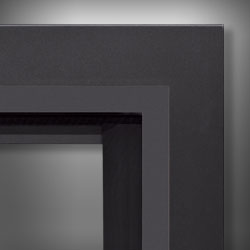 E30/EX32 Borderview Surround Panel – Powder Coated Grey - 40” W x 26 1/8” H - Wheatland Fireplace