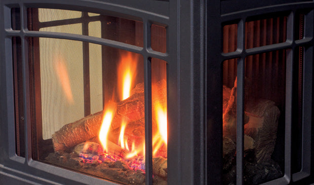 Enviro Berkeley Cast Iron Gas Stove — Antique Chestnut - Wheatland Fireplace