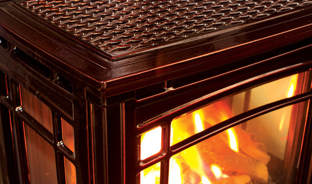 Enviro Berkeley Cast Iron Gas Stove — Antique Chestnut - Wheatland Fireplace