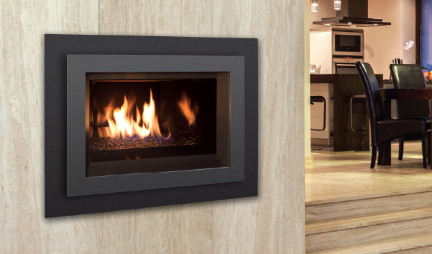Enviro E30 Gas Insert — Glass Burner - Wheatland Fireplace