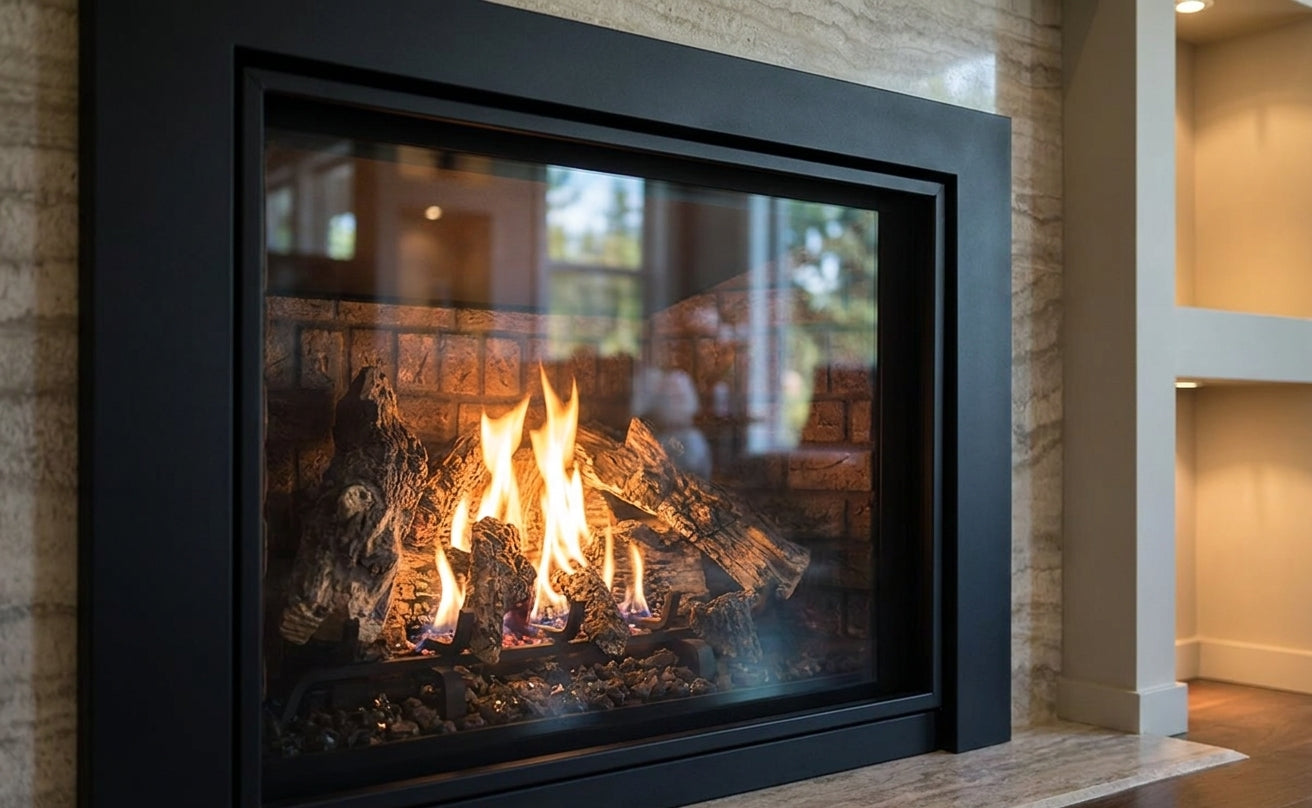 Enviro Q2 Log Gas Fireplace - Wheatland Fireplace