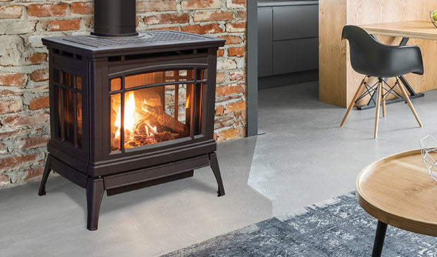Enviro Westley Cast Iron Gas Stove — Antique Bronze - Wheatland Fireplace
