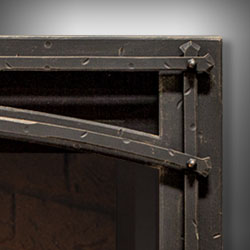 G42 Forgeworks Face w/Screen - Midnight Bronze - 42 1/2” W x 37” H - Wheatland Fireplace