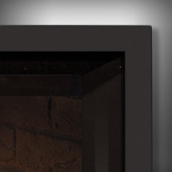 G42 Slim Face w/Screen - Powder Coated Grey - 42 1/2” W x 37” H - Wheatland Fireplace