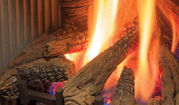 S20 FS Gas Stove IPI w/Log Set, Fluted Liner, Fan & Remote - Wheatland Fireplace