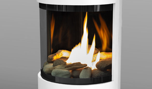 S50 FS Gas Stove Carrara White - Wheatland Fireplace