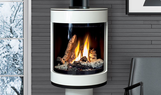 S50 FS Gas Stove Carrara White - Wheatland Fireplace